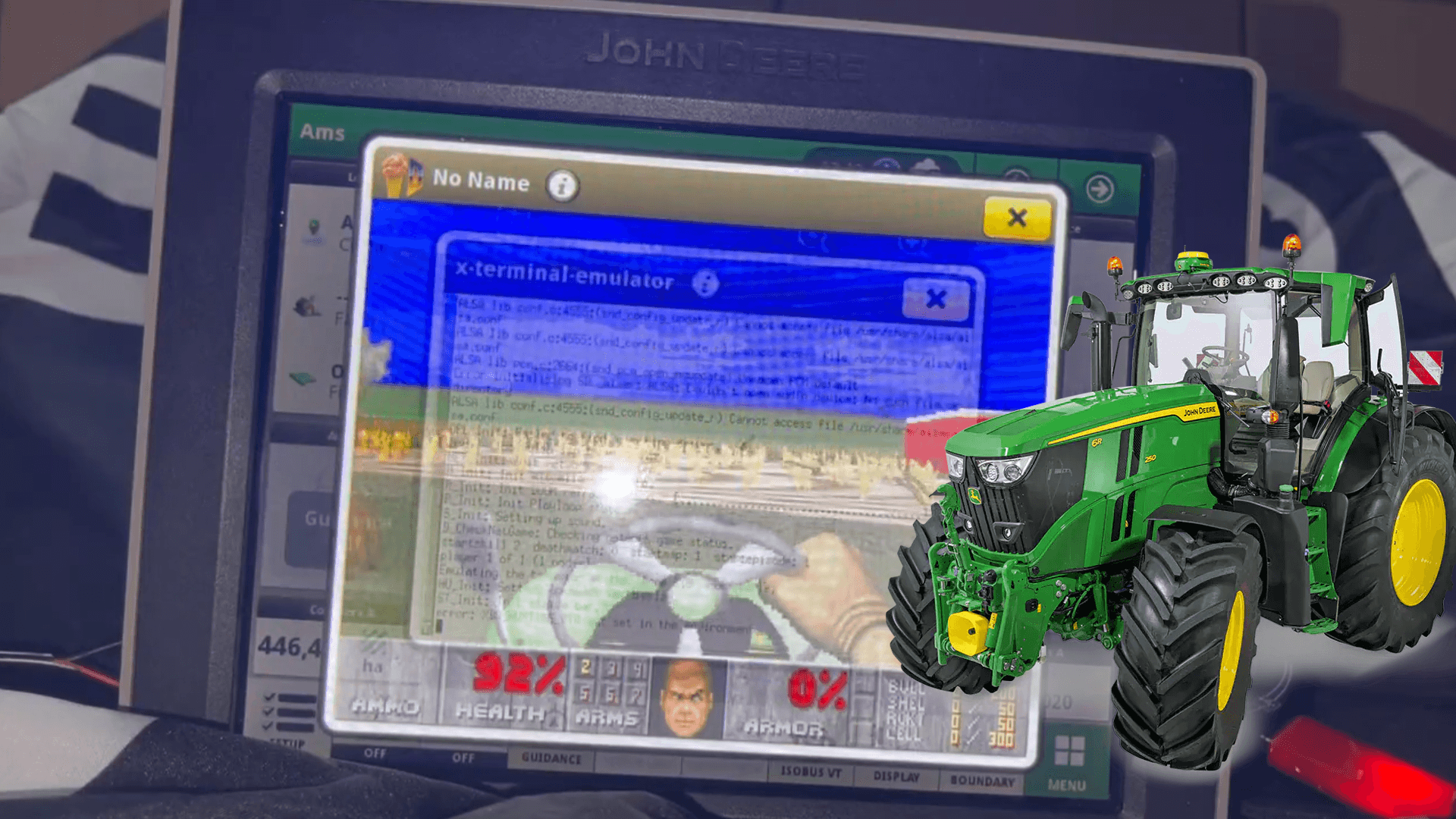 DOOM run on tracor